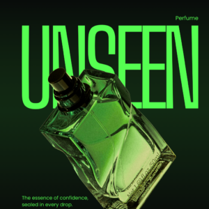Green and Black Bold Perfume Product Instagram Post