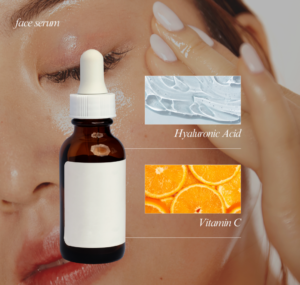 Grey and White Minimalist Face Serum Ingredients Instagram Post